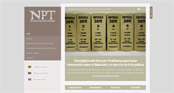 Desktop Screenshot of notariapaulinotercero.com