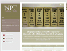 Tablet Screenshot of notariapaulinotercero.com
